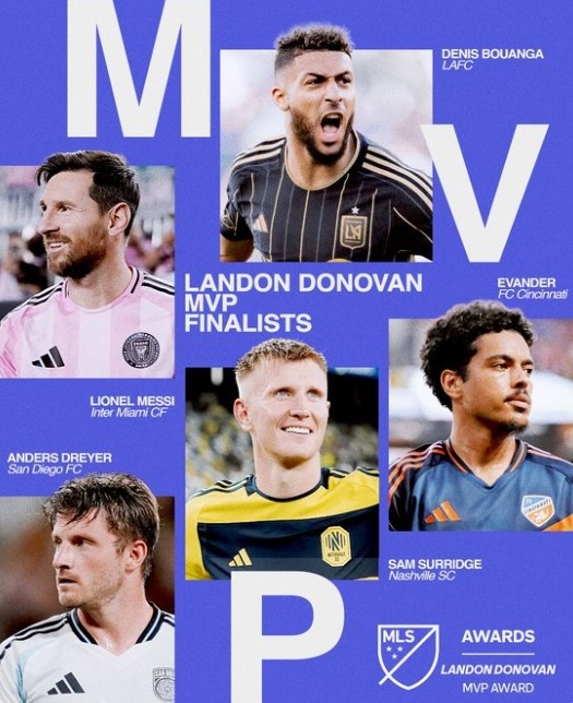 Có hồi hộp gì không? Danh sách rút gọn Cầu thủ xuất sắc nhất năm của MLS: Messi dẫn đầu, Boanga cũng